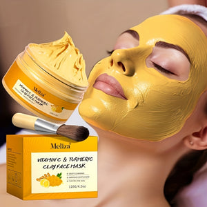 Meliza Vitamin C & Turmeric Clay Face Mask – 120g (4.2 oz)