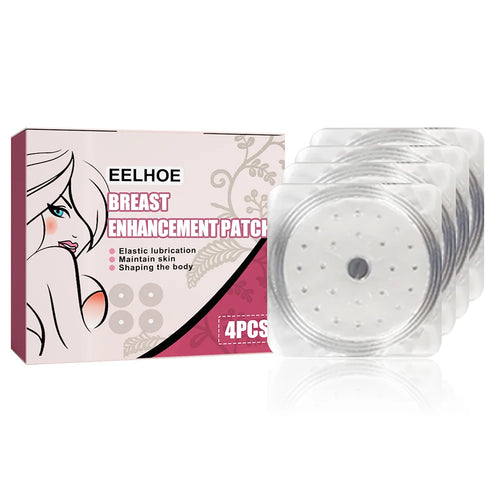 4 Pcs Bust Firming Lifting Pads Bust Lifting Women Beauty Chest Paste Size Up Breast Pads with Cypriol/Rose Oil for Breast Care