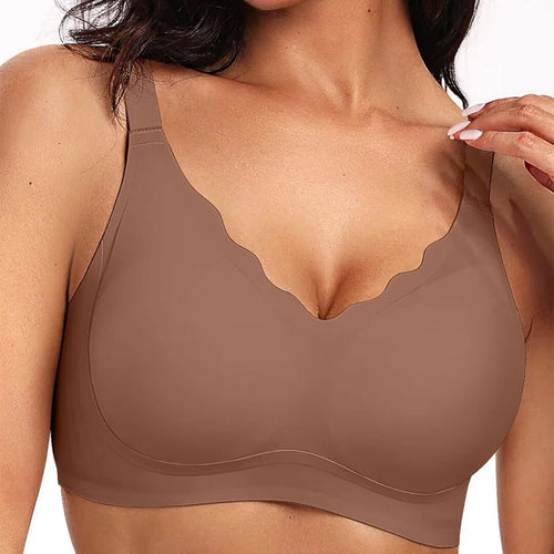 Women's Push Up Soft Bra Removable Padded Non Wired Bra Comfort Seamless Full Coverage Everyday Bra Underwear For Women