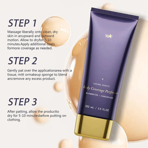 Body Tattoo Concealer Curing Cream Full Coverage Waterproof Leg And Body Cover Makeup Liquid Colour Corrector Skin Make Up