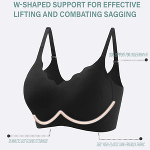 Women's Push Up Soft Bra Removable Padded Non Wired Bra Comfort Seamless Full Coverage Everyday Bra Underwear For Women