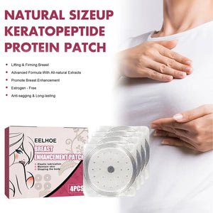 4 Pcs Bust Firming Lifting Pads Bust Lifting Women Beauty Chest Paste Size Up Breast Pads with Cypriol/Rose Oil for Breast Care